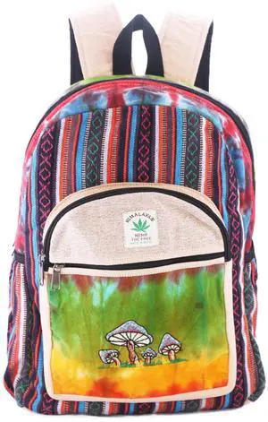 Anitya Hemp Backpack, Multi-Functional Pockets, Eco-Friendly, Unisex, Hiking Daypack, Durable Rucksack (AHLB03)