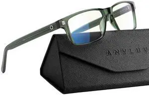 ANYLUV Blue Light Glasses for Men & Women, Lightweight Stylish Blue Light Blocking Glasses, Eye Strain Relief Eye Protection