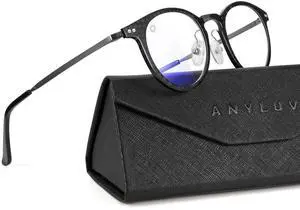 ANYLUV Blue-Light Glasses Men Gaming-Glasses: Blue Light Blocking Glasses with Lightweight Carbon Fibre for Eye Protection