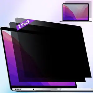 ANTOGOO V 2 Pack Privacy Screen Compatible with 2019 MacBook Pro 16 Inch Screen Protector (A2141), Anti Blue Light Glare & Anti Scratch Computer Privacy Shield for Mac Pro 16.1"