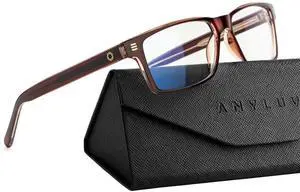 ANYLUV Blue Light Glasses for Men & Women, Lightweight Stylish Blue Light Blocking Glasses, Eye Strain Relief Eye Protection