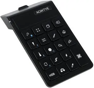 AOIKTYE Keyboard for Procreate, Procreate Accessories for iPad/Tablet/Laptop/Smartphone,etc, Procreate Keyboard-5.8 x 3.8 in (2nd Generation Black)