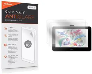 BoxWave Screen Protector Compatible with Wacom One - ClearTouch Anti-Glare (2-Pack), Anti-Fingerprint Matte Film Skin for Wacom One