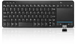 Bnnwa Multi-Device Wireless Bluetooth Keyboard with Touchpad-Wireless TV Keyboard with Multi-Touch Big Size Trackpad,Support 3 Devices for TV,Windows, Android, Chrome OS, Laptop, Tablet