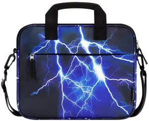 Choco Mocha Kids Tablet Sleeve Bag for Boys, 12.5 Inch Tablet Carrying Case for Fire 7 8 10 HD 8 10, iPad Bag for Kid, Chromebook, Kindle Kids Edition, Lightning Blue
