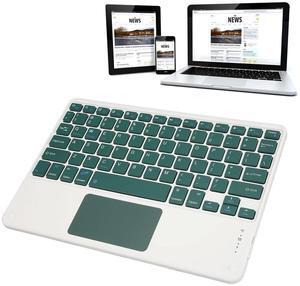 ciciglow Bluetooth Keyboard with Touchpad, 78 Keys Portable Ultra Thin Silent Keyboard for for Smart Phones Tablets Laptops (Dark Green)