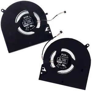 Deal4GO CPU Cooling Fan w/GPU Fan Set Replacement for Razer Blade 15 RZ09 RZ09-0370 RZ09-0368 RZ09-0367 RZ09-02886 Black DFS5K123043635 0