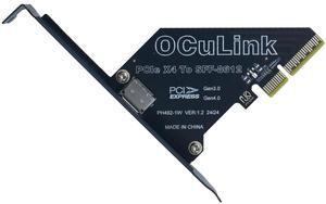LetLinkSo PCIe 4.0 x4 to Oculink External SFF-8612 Adapter Card for eGPU Dock Mimi Pc
