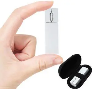 Wireless Bluetooth Mouse, Mini 3-Mode (BT4.0/5.0+2.4G) Noiseless Rechargeable Travel Mouse with Mouse Case, 3 Buttons 1200 DPI Ultra Lightweight Portable Wireless Mouse for Desktop Laptops PC(White)