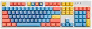 Custom Keycaps ,Cherry Profile, Dye Sublimation PBT Keycap Set for Mechanical Keyboard, US Layouts (Multi-Color Diner)