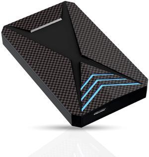 1TB External Hard Drive Portable USB 3.0 External HDD with RGB Light - High-Speed Data Transfer Data Storage Drive Compatible with PS3, PS4, PS5, Desktop, Laptop, Gaming Consoles, and More