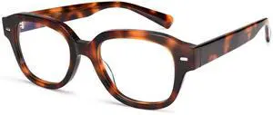 Dollger Blue Light Blocking Glasses For Woman Square Men Rectangle Computer BlueLight Glasses Non-Prescription Glasses Leopard print