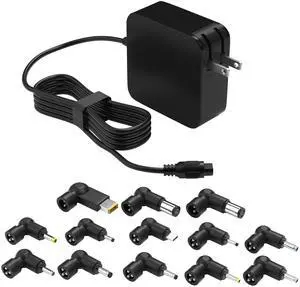100W GaN USB C Laptop Charger, PD 3.0 Universal Fast Charging for HP/Dell/MacBook/Lenovo/Asus/Acer/Samsung, Compact & Portable with 13 Adapter Tips & Power Cord