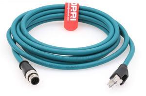 DRRI M12 Compatible COGNEX Ccb-84901 Gigabit Ethernet Interface Cat6a Cable 8-pin M12 to RJ45