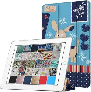 DuraSafe Cases for iPad PRO 12.9 Inch 2017 2nd Gen [ Pro 12.9 2 ] A1670 A1671 MQEF2LL/A MQED2LL/A MQEE2LL/A MQDC2LL/A MQDD2LL/A MQDA2LL/A Printed Lightweight PC Clear Flip Back Cover - Puppy Friend