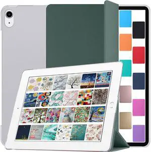 DuraSafe Cases for iPad 10th Gen 2022 10.9 Inch [ iPad 10 ] iPad Cover with Translucent Hard Back - Dark Green
