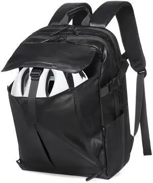 DTGN Expandable Laptop Backpack for Men & Women - Business, Travel & Gym Bag with Ball Compartment, Water-Resistant, 40L Capacity, Black