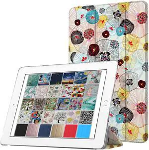 DuraSafe Cases for iPad PRO 10.5 Inch 2017 Air 10.5 3rd Generation 2019 [ Air 3 ] A1701 A2152 A2123 MQF12LL/A MQEY2LL/A Printed Lightweight PC Dual Angle Stand Clear Flip Back Cover - Yarn Flowers