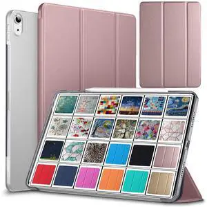 DuraSafe Cases for iPad Air 4 5 6 11 2020 2022 2024 Gen 10.9/11 Case A2588 A2589 A2591 MM9N3LL/A MM9E3LL/A MM9D3LL/A MME23LL/A MM9C3LL/A MM9F3LL/A A2316 MYFQ2LL/A MYFM2LL/A MYFR2LL/A - Rose Gold