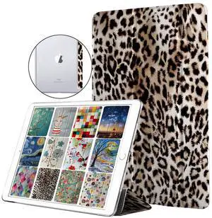 DuraSafe Cases for iPad 4th iPad 3rd iPad 2nd - 9.7 Inch [iPad 4/3 / 2 Old Model ] A1396 A1416 A1430 A1403 A1458 A1459 A1460 A1395 A1397 PC Printed Flip Clear Back Cover - Jaguar