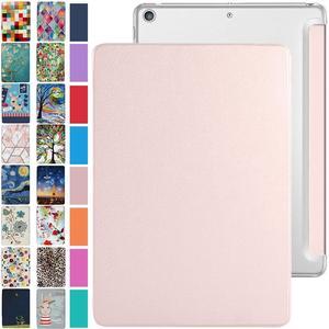 DuraSafe Cases for iPad Air 3 2019 PRO 10.5 Inch 2017 Air 3rd Gen MQF12LL/A MQEY2LL/A MQF22LL/A MQF02LL/A Trifold PC Lightweight Smart PU Leather Protective Hard Back Cover - Light Pink