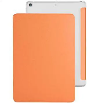 DuraSafe Cases for iPad 9.7 Inch 4 Gen 3 Gen 2012 2 Gen 2011 [iPad 4th 3rd 2nd Old Model ] A1458 A1416 A1458 A1416 MD522LL/A MD525LL/A MG932LL/A Trifold PC Smart PU Leather Hard Back Cover - Orange