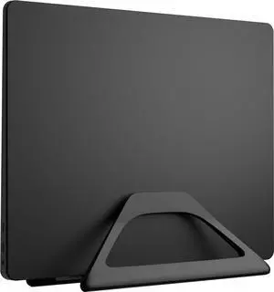 Elestoria Vertical Laptop Stand Holder- Adjustable Laptop Holder Vertical fits All MacBook, Chromebook & Gaming Laptops - Black