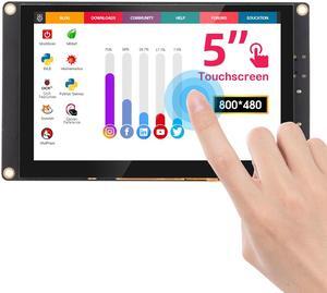 ELECROW 5 Inch Mini Touchscreen Monitor, IPS Capacitive 5-Point Touch Screen 800x480 HD LCD Display Compatible with Raspberry Pi 5/4/4B/3B+/3B/B+, PC, Laptop, Driver-Free