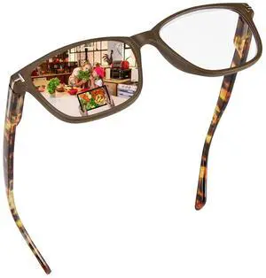 GHDBFMB Progressive Reading Glasses Men Women Photochromic Multifocal Glasses Blue Light Blocking UV400 No-Line Spring Hinge