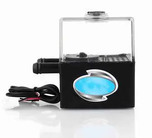 Hakeeta Ultra-Quiet SC-300T 12V DC Modern Black Plastic PC CPU Liquid Cooling System Water Pump