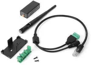 Hilitand Serial Device Server, RS485 to Serial Server with External Antenna RJ45 Interface Ethernet, Network Transceivers