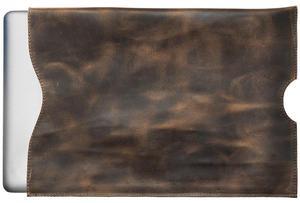 Hide & Drink, Rustic Sleeve for MacBook (15 in. Display) Handmade from Full Grain Leather (Bourbon Brown)