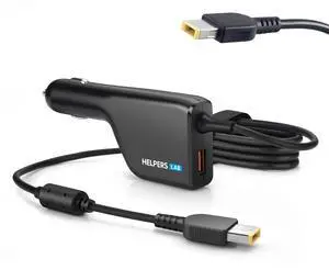 Laptop Notebook Car Charger Pc Supply Power Source Compatible for Lenovo 20V 4.5A 3.25A 2.25A Flex ideapad ThinkCentre Thinkpad Flex Helix X1 Carbon Yoga Medion Akoya IdeaCentre Edge