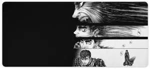 Generic BER-serk Mousepad Anime Mouse Pad 16x35 Inch Manga Gaming Mouse Pad XL Guts Mouse Pads for Desk