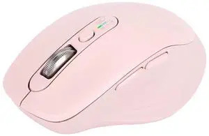 INFINMIND Multi-Device Wireless Bluetooth Mouse, 2.4G USB Receiver and Two Bluetooth, 4-Way Navigation Mice for Computer, Laptop, PC, MacBook, iPad(Pink)