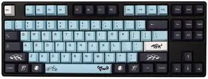 JSJT Sky and Blue Keycaps -Custom Keycap137 Keys PBT Dye Sublimation Cherry Profile Keycaps for ANSI/ISO Layout rk61/64/68/84/980/104 MX Switches Mechanical Keyboards