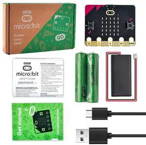 KEYESTUDIO MICROBIT V2.2 GO KIT Microbit v2 Go Accessories for Beginners Programming Micro:bit LED Matrix Sound Light and Temperature Sensor