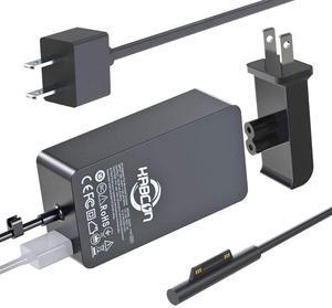 Charger for Microsoft Surface Laptop 6 5 4 go Studio 3 2 1, Surface Pro 10 9 8 X 7 6 5 4 3, Surface Go 3 2 1, Surface Book 2 1, 65W Power Adapter with Travel case and 11.2FT Cord