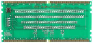 Leapiture DDR5 RAM Memory Slot Tester Card Desktop Memory Test Card with LED Lights Portable for PC Motherboard RAM Memory Maintenance (Green)