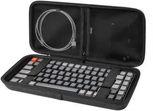 Linkidea Hard Travel Case for 75% Keyboard, Computer 84 Key Keyboard Carrying Case Protective Storage Box Bag, Compatible with EPOMAKER x Aula F75, AULA F75 Pro/AULA F75 75%, Keychron K2