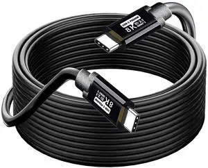 Type C to USB C Cable 15FT,240W 8K60HZ USB C GEN2x2(Data usb3.2),USB C Video Output From USB3.2/ USB4.0 Fast Charging & Sync for Xreal MacBook Pro iPad Pro iPhone 15 Pro Galaxy S22 Portable Monitor