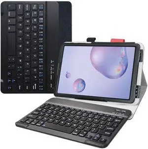 LiuShan Compatible with Galaxy Tab A 8.4 Keyboard Case,Detachable Keyboard Standing PU Leather Cover for 8.4" Samsung Galaxy Tab A 8.4 2020 SM-T307 Tablet,Black