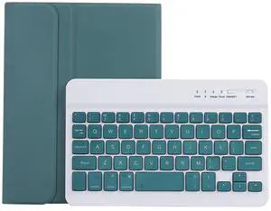 Lrufodya Keyboard Case for iPad Mini 5th & 4th Gen 7.9 Inch with Detachable Wireless Magnetic Keyboard and Pen Holder, Multi-Angle, Support 3 System for iPad Mini 3th, Mini 2 1 Generation(Deep Green)