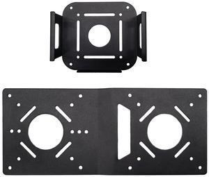 Metal Mount for Mac mini M4 VESA Monitor Arm Extension Plate Accessory Compatible with 75x75/100x100mm Holes
