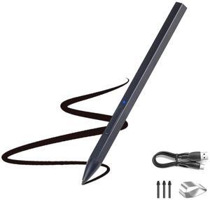Stylus Pen for Microsoft Surface Pro9/8/7/6/5/4/3/X Surface Laptop/Book/Studio Surface 3/Go/Go2/Go3, 4096 Pressure Sensitivity, Pen for Surface with Magnetic Adsorption, Palm Rejection (Black)
