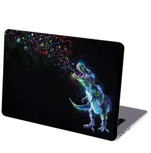 MINGDAO Case Compatible with MacBook Air 13 inch Retina Display with Touch ID, Hard Protective Shell with Keyboard Cover (M1 A2337 A2179 A1932, 2018 2019 2020 Release) - T-Rex Dinosaur Party