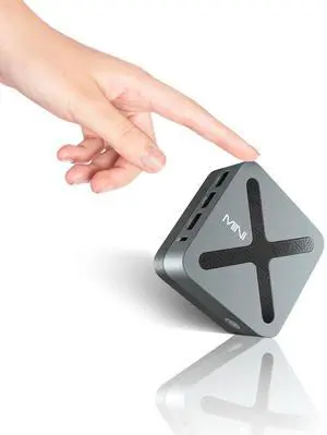 MINIX Z97 Mini PC, Intel Alder Lake N97 (up to 3.60GHz) 12GB LPDDR5X 512GB NVMe SSD Dual LAN Mini Desktop Computers, 4K Triply display/2x HDMI/DP, Small PC Desktop for Business Home Office