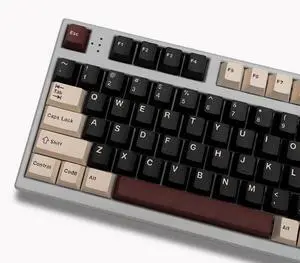 Rome Black Keycaps Full Set Cherry Profile Doubleshot 173 Keys Custom Keycaps ISO ANSI for Cherry MX 60% 65% 75% 95% Cherry MX Mechanical Keyboard