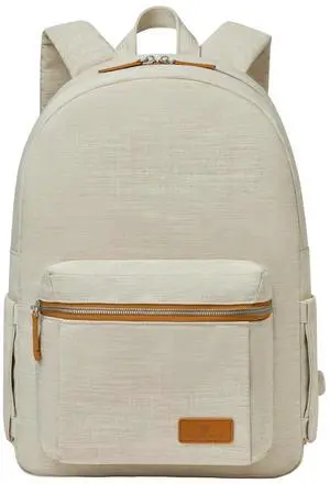 Nordace Siena Pro Classic Backpack - 13.3" Laptop Backpack, 18L Daily Backpack for Travel, Everyday, or Work (Beige)
