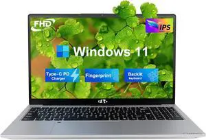 NIMO 15.6 FHD Student Laptop, Intel Pentium Quad-Core N100(Beat to i3-1115G4, Up to 3.4GHz), 8GB RAM, 256GB SSD, 2 Years Warranty, Type-C 65W Charger, Backlit Keyboard, Fingerprint, WiFi 6, Silver NIMO 15.6 FHD Student Laptop, Intel Pentium Quad-Core N100(Beat to i3-1115G4, Up to 3.4GHz), 8GB RAM, 256GB SSD, 2 Years Warranty, Type-C 65W Charger, Backlit Keyboard, Fingerprint, WiFi 6, Silver